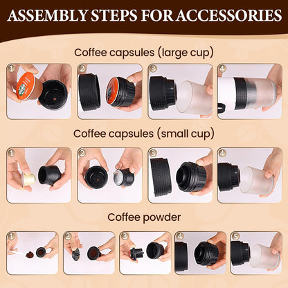 Cafetera Espresso Portátil 3 en 1